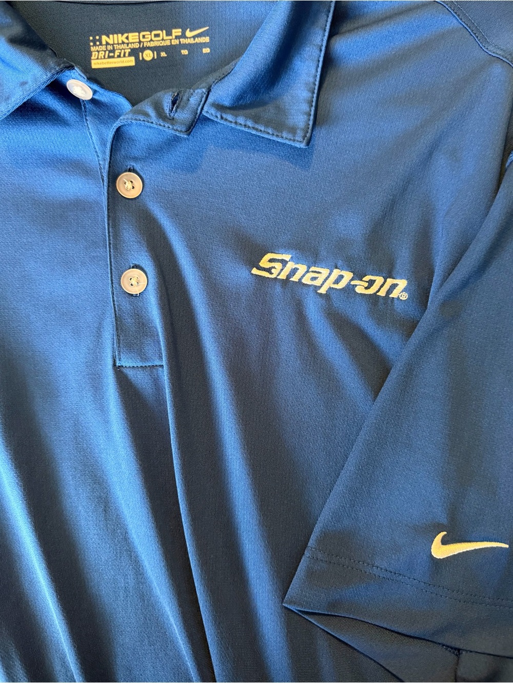 Snap-on Nike Blue Dri-FIT Polo Shirt